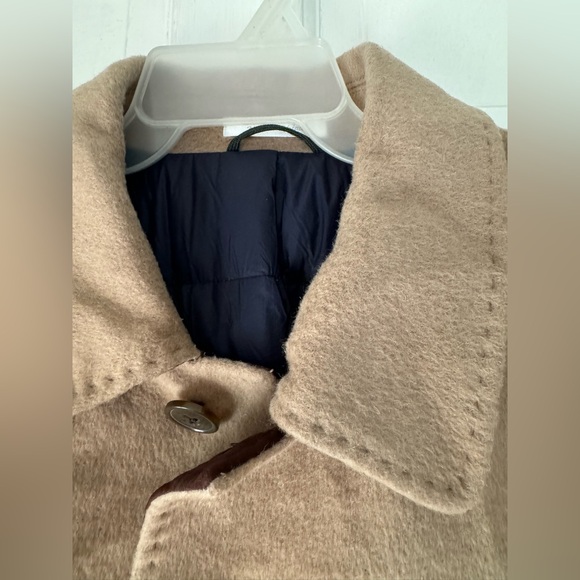 Lauren Ralph Lauren Men's Wool Blend Down/Feather Camel Coat - Picture 14 of 16